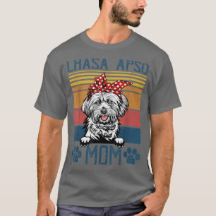 Lhasa Apso Mum Funny Dog Mama Mothers Day T-Shirt