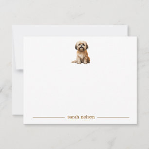Lhasa Apso Personalized Note Cards