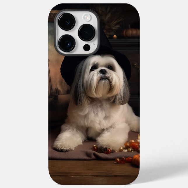 Lhasa Apso Pumpkins Halloween Scary Case-Mate iPhone Case (Back)