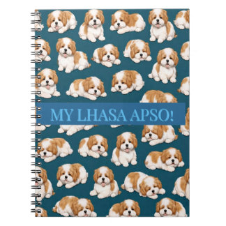 Lhasa Apso Puppy Notebook Journal