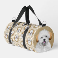 Lhasa Apso Puppy Painting Cute Original Dog Art