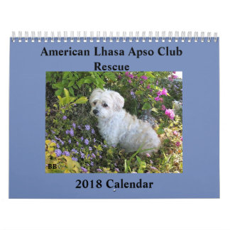 Lhasa Apso Rescue 2018 Calendar