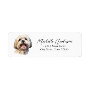 Lhasa Apso Return Address Labels