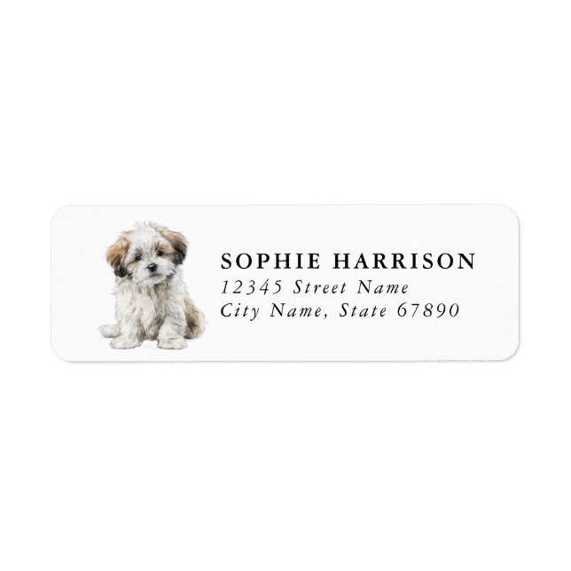 Lhasa Apso Return Address Labels (Front)