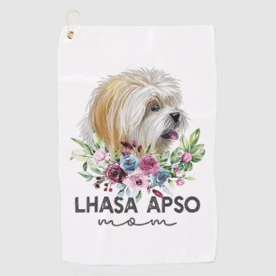 Lhasa Apso Shirt Gifts Dog Mum Golf Towel