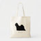 Lhasa Apso Tote Bag (black silhouette)