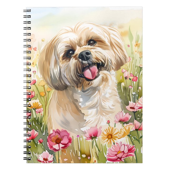 Lhasa Apso Watercolor Journal (Front)