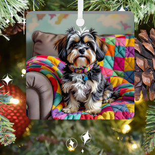  Lhaso Apso Personalised Christmas Metal Tree Decoration