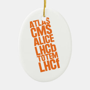 LHC Detectors Ceramic Tree Decoration