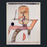 L'Homme est la Bouche du Seigneur Poster<br><div class="desc">L'Homme est la Bouche du Seigneur,  1918 (w/c on paper),  Klee,  Paul (1879-1940) / Musee des Beaux-Arts,  Strasbourg,  France / Bridgeman Images</div>