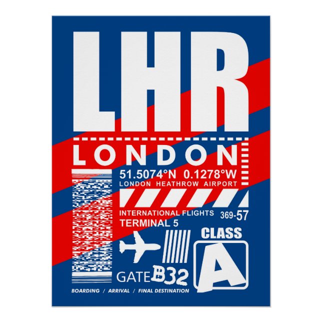 LHR London Airport Poster (Front)