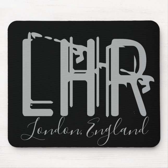 LHR London Heathrow Airport Mouse Mat (Front)