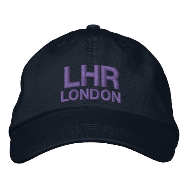 LHR London Heathrow Emroidered Hat (Front)