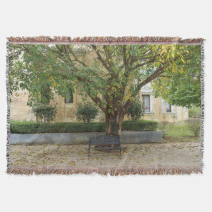 Li Garden Series: Echoes Beneath the Tree Throw Blanket