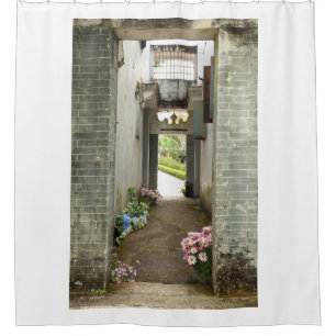 Li Garden Series: Floral Corridor Shower Curtain