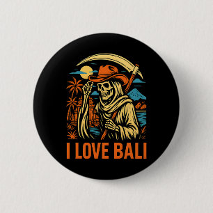 Li Indonesia I Love Li Vintage Womans Surfs Up 1 6 Cm Round Badge