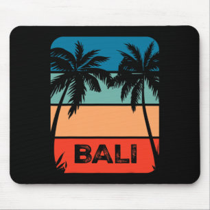 Li Indonesia Vintage Surfing Sunset Souvenir Mouse Mat