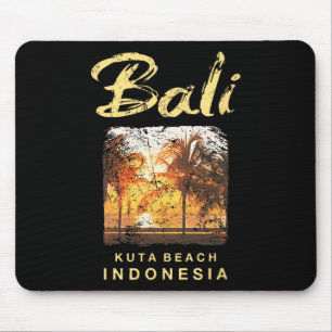 Li Kuta Beach Indonesia Vintage Surfing Men Women Mouse Mat