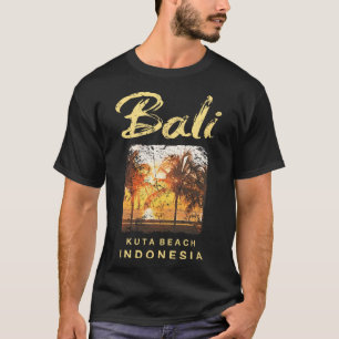 Li Kuta Beach Indonesia Vintage Surfing Men Women T-Shirt