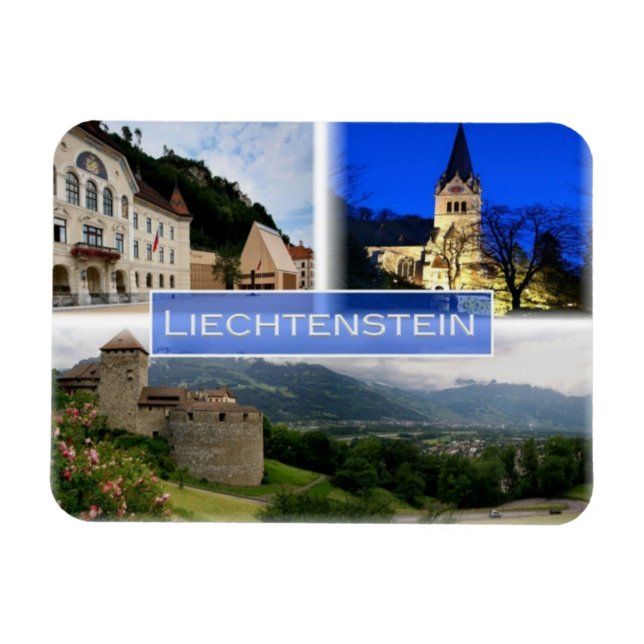 LI Liechtenstein - Vaduz - Parliament - Magnet (Horizontal)