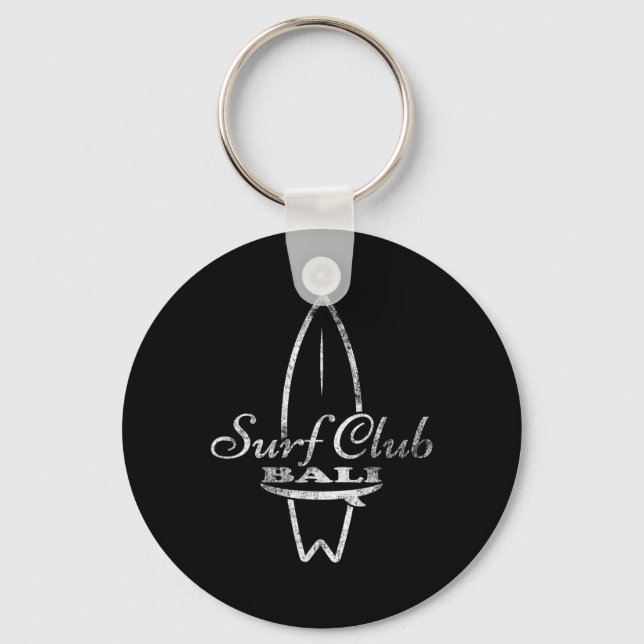Li, Surf Club Retro Surfboard  Key Ring (Front)