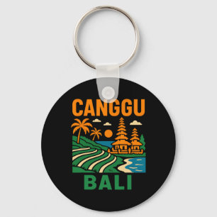Li Surfing Canggu Li Vintage Mens Beach Life Key Ring