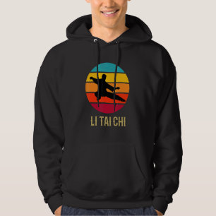 Li Tai Chi Vintage Sunset Chinese Martial Arts Sty Hoodie