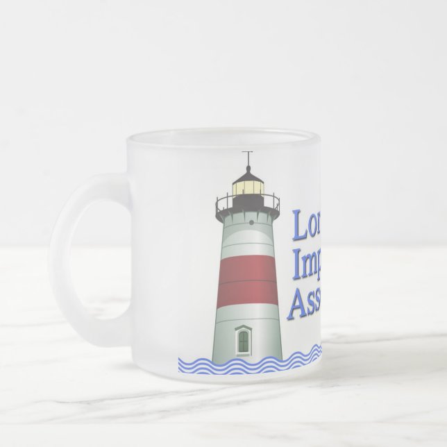 LIA FROSTED GLASS COFFEE MUG (Left)