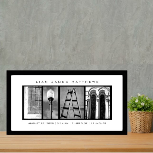 "Liam" Custom Text Photo Print (Creator Uploaded)