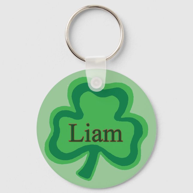 Liam Irish Male Key Ring (Front)