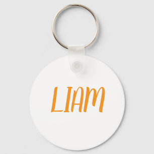 Liam name Metal ring keychain