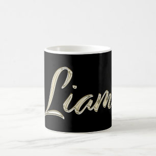 Liam Name whitegold Tasse Teetasse Coffee Coffee Mug