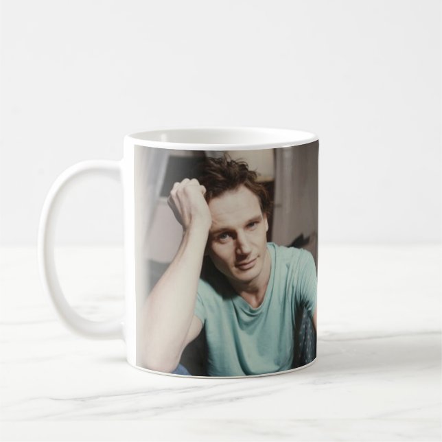 liam neeson young coffee mug (Left)