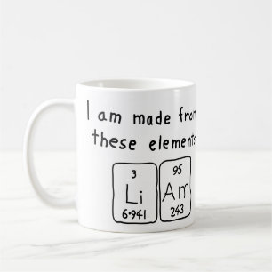 Liam periodic table name mug