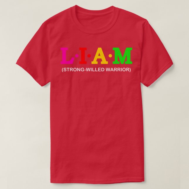 Liam Strongwilled Warrior T-Shirt (Design Front)