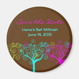 Liana Claire Bat Mitzvah Save the Date Magnet