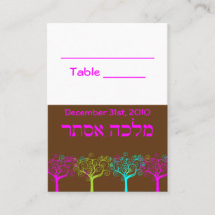 Liana Claire Bat Mitzvah Wedding Table Card