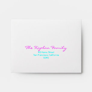 Liana Tree of Life Bat Mitzvah Wedding RSVP Envelope