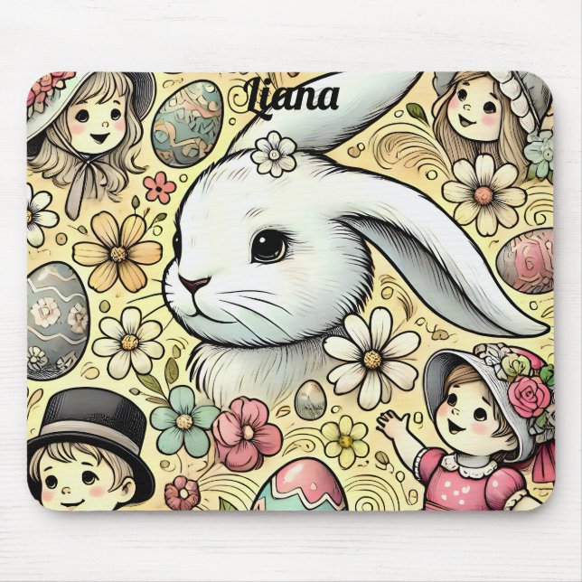 LIANA ~ Vintage Easter ~  Mouse Mat (Front)