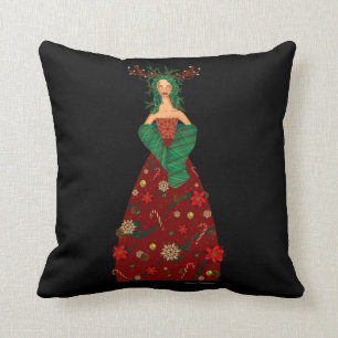 Liana's Workshop Fair Christmas Maiden PILLOW
