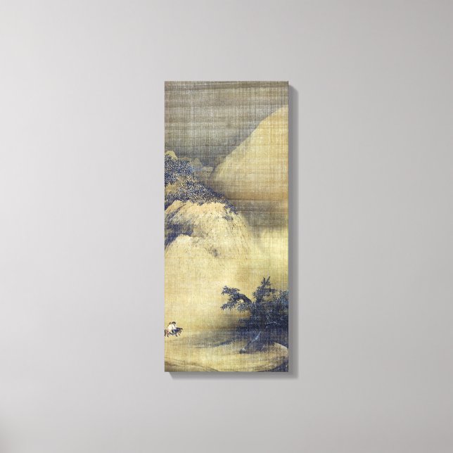 Liang Kai Snowy Scenery Canvas Print (Front)