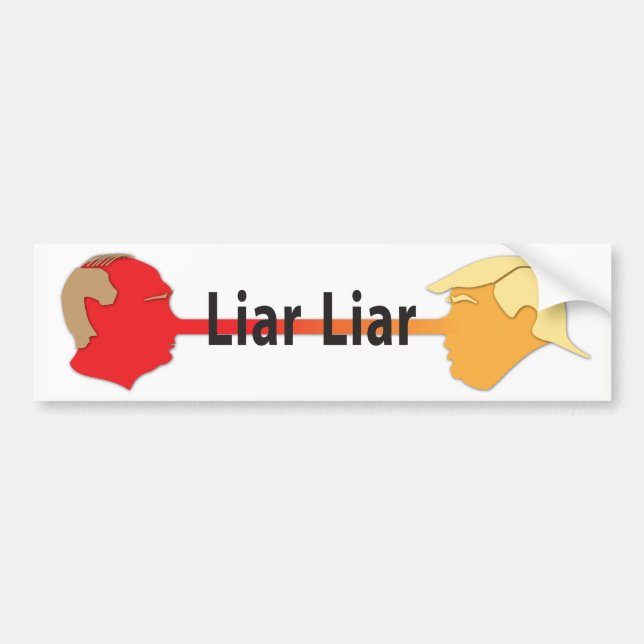 Liar Liar Bumper Sticker (Front)