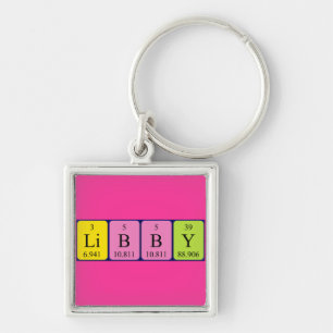 Libby periodic table name keyring