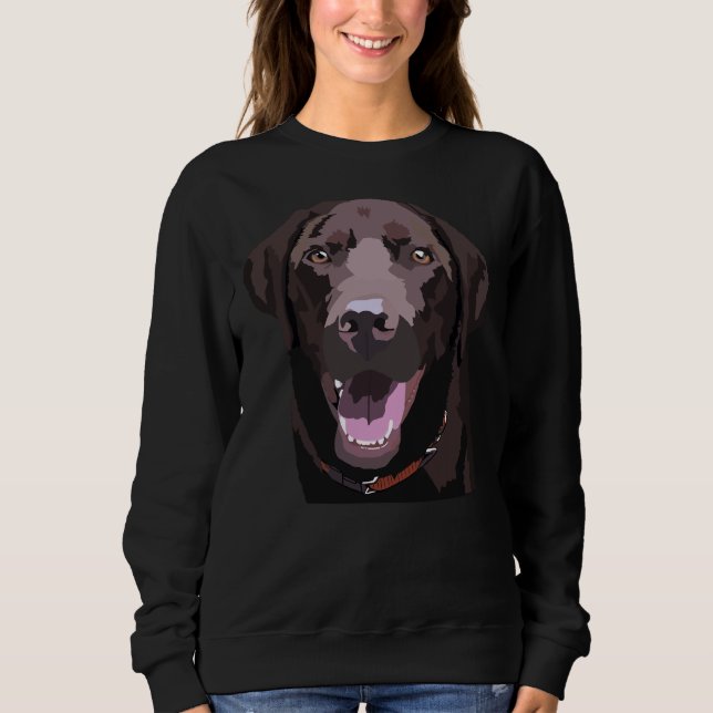 Libby The Chocolate Lab Sweatshirt (Front)