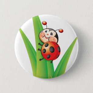 Libby the Ladybug Button