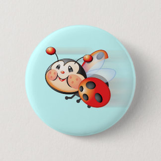 Libby the Ladybug Button