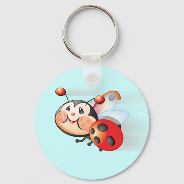 Libby the Ladybug Keychain (Front)