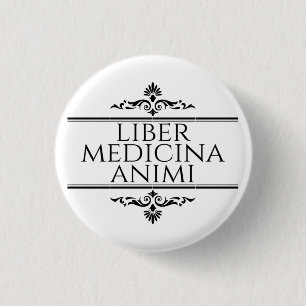 Liber Medicina Animi Magnet 3 Cm Round Badge