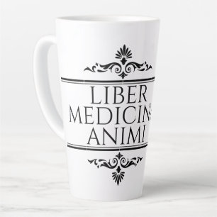 Liber Medicina Animi Magnet Button Keychain Bottle Latte Mug