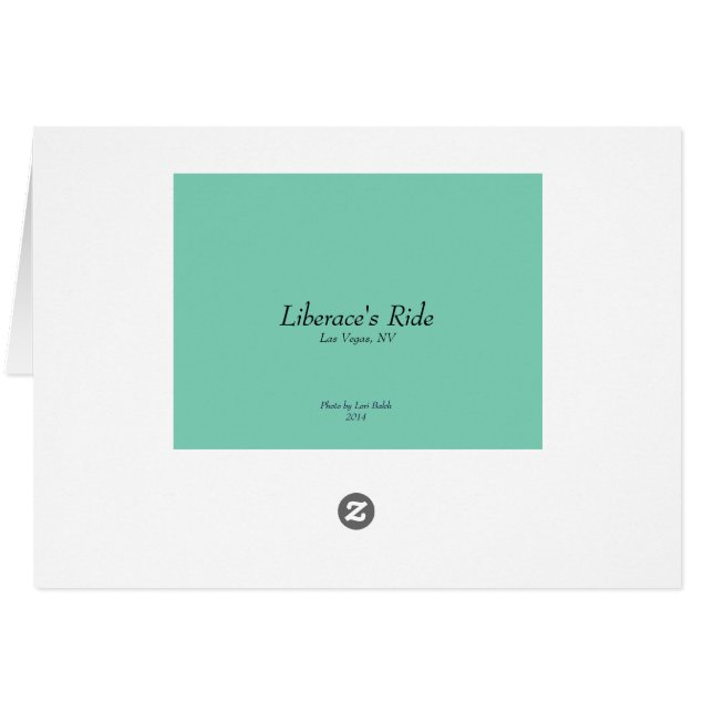 Liberace's Ride (Back Horizontal)